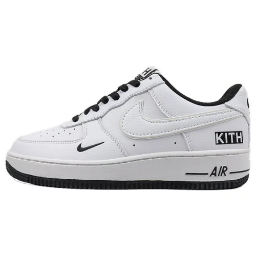 KITH x Nike Air Force 1 Low "White/Black Mini-Swoosh"