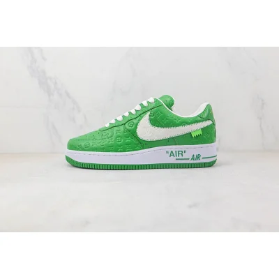 Louis Vuitton x Nike Air Force 1 Low "Green/White/Monogram" фото № 2
