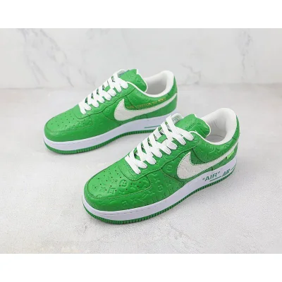 Louis Vuitton x Nike Air Force 1 Low "Green/White/Monogram" фото № 5