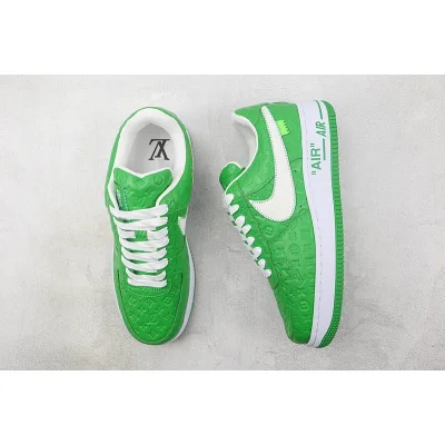 Louis Vuitton x Nike Air Force 1 Low "Green/White/Monogram" фото № 7