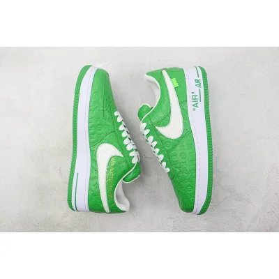 Louis Vuitton x Nike Air Force 1 Low "Green/White/Monogram" фото № 6