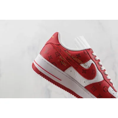 Louis Vuitton x Nike Air Force 1 Low "Red/White" фото № 3