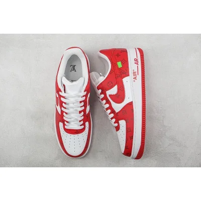 Louis Vuitton x Nike Air Force 1 Low "Red/White" фото № 7