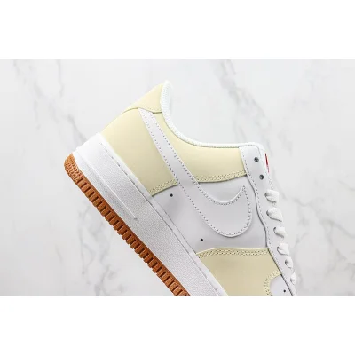Nike Air Force 1 Low "White/Beige/Red" фото № 4