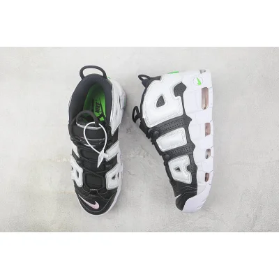 Nike Air More Uptempo 96 "Black/White/Green" фото № 6