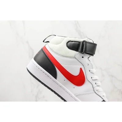 Nike Court Borough Mid 2 "White/Black/Red" фото № 3