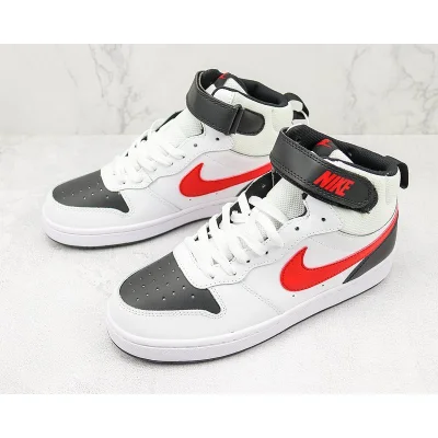 Nike Court Borough Mid 2 "White/Black/Red" фото № 5