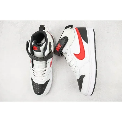 Nike Court Borough Mid 2 "White/Black/Red" фото № 6
