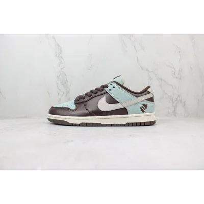 Nike Dunk Low "Brown/Cyan Blue" фото № 2
