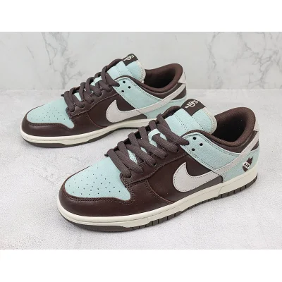 Nike Dunk Low "Brown/Cyan Blue" фото № 5