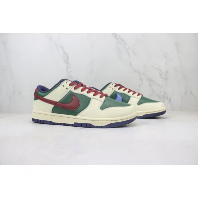 Nike Dunk Low "Cream White/Wild Basil/Burgundy" фото № 6
