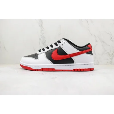 Nike Dunk Low "White/University Red/Black" фото № 2