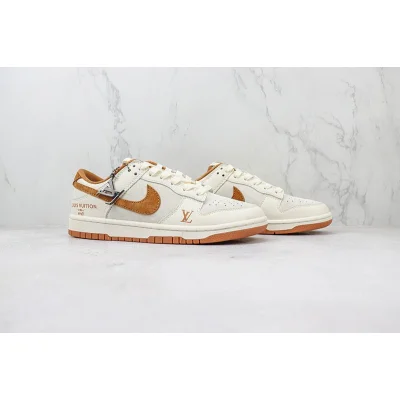 Louis Vuitton x Nike Dunk Low "Cinnamon Beige/White/Grey" фото № 6 Louis Vuitton x Nike Dunk Low "Cinnamon Beige/White/Grey" фото № 6