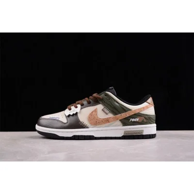 Panda Prank x Nike Dunk Low "Olive/Brown/Beige" фото № 5