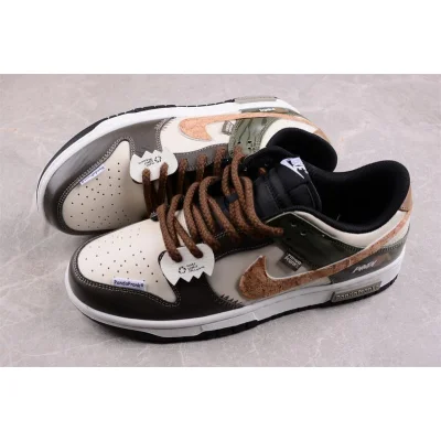 Panda Prank x Nike Dunk Low "Olive/Brown/Beige" фото № 3