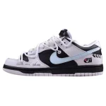 Nike Dunk Low Rope Laces "Reverse Panda/Blue Swoosh"