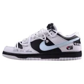 Nike Dunk Low Rope Laces "Reverse Panda/Blue Swoosh"