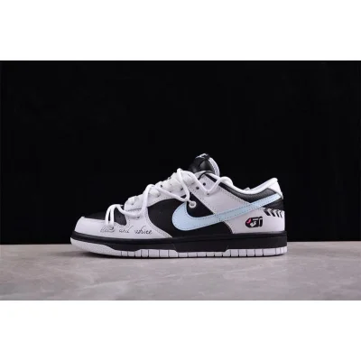 Nike Dunk Low Rope Laces "Reverse Panda/Blue Swoosh" фото № 5