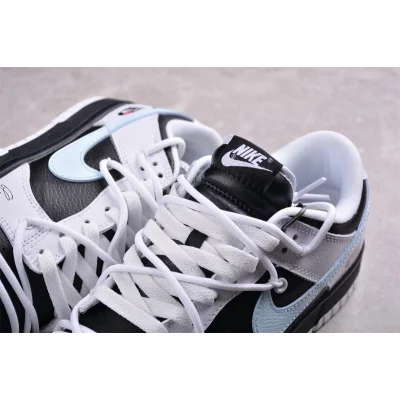 Nike Dunk Low Rope Laces "Reverse Panda/Blue Swoosh" фото № 4