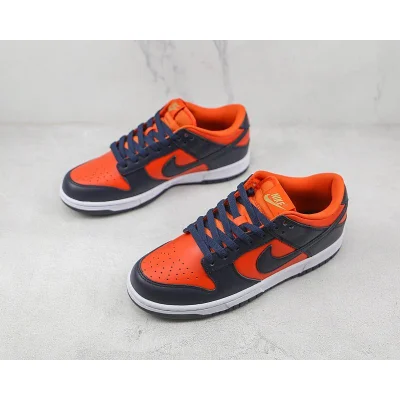 Nike Dunk Low "Navy Blue/Orange/White" фото № 5