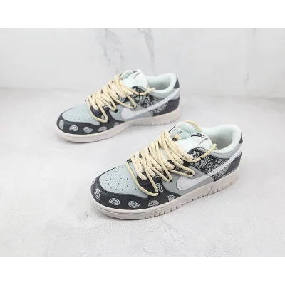 Nike Dunk Low Retro "Black/Blue" фото № 5