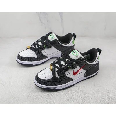 Nike Dunk Low Disrupt 2 Just Do It "Black Snakeskin White/University Red/Black" фото № 5