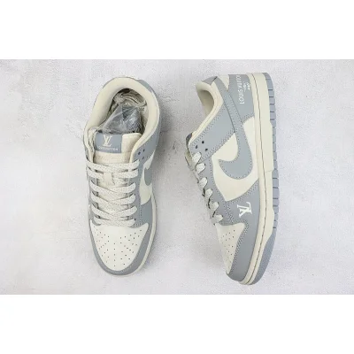 Louis Vuitton x Nike Dunk Low "Virgil/Grey/Off White" фото № 6