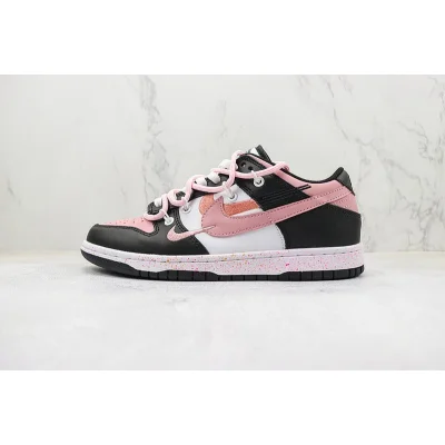 Nike Dunk Low Multi Swoosh "White/Black/Pink/Peach" фото № 2 Nike Dunk Low Multi Swoosh "White/Black/Pink/Peach" фото № 2