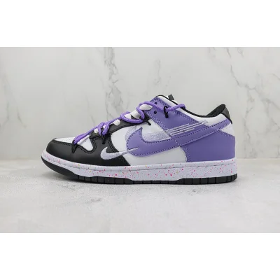 Nike SB Dunk Low "White/Black/Purple" фото № 2