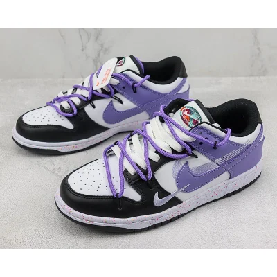 Nike SB Dunk Low "White/Black/Purple" фото № 5