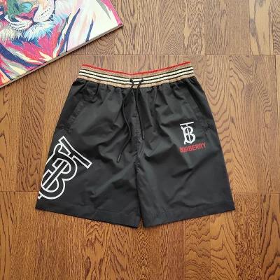 Шорты Burberry Cotton With Stripes "Black" фото № 2