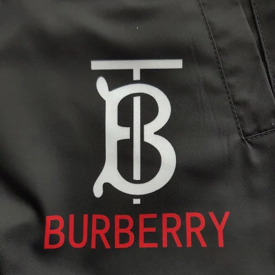 Шорты Burberry Cotton With Stripes "Black" фото № 7