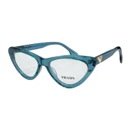 Оправа для очков Prada Cat Eye Shaped With Gold Logo "Light Blue"