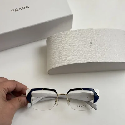 Оправа для очков Prada Frame With Colorful Edge Details "White" фото № 2