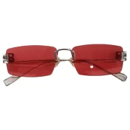 Солнцезащитные очки Balenciaga Thin Frame And Temples Decorated "Red"