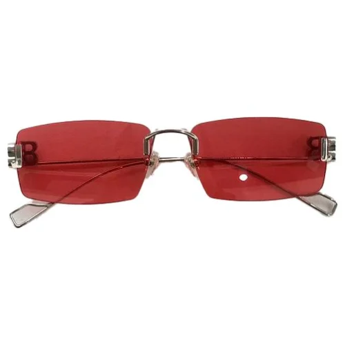 Солнцезащитные очки Balenciaga Thin Frame And Temples Decorated "Red"