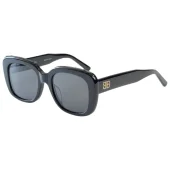 Солнцезащитные очки Balenciaga Temples Decorated By Small Logo And Rectangle Shaped "Black"