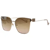 Солнцезащитные очки Balenciaga Thin Temples With Logo "Brown"