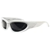 Солнцезащитные очки Balenciaga Wide Frame With Embossed logo "White"