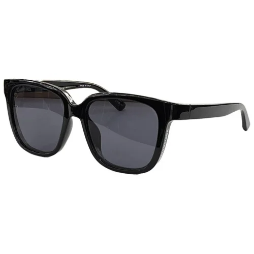 Солнцезащитные очки Balenciaga White Logo Inscription On Frame Side "Gray"