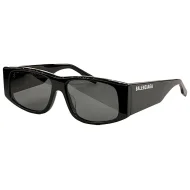 Солнцезащитные очки Balenciaga Wide Frame With Colorful Logo Inscription "Black/Silver"