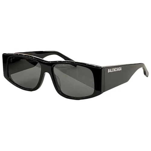 Солнцезащитные очки Balenciaga Wide Frame With Colorful Logo Inscription "Black/Silver"