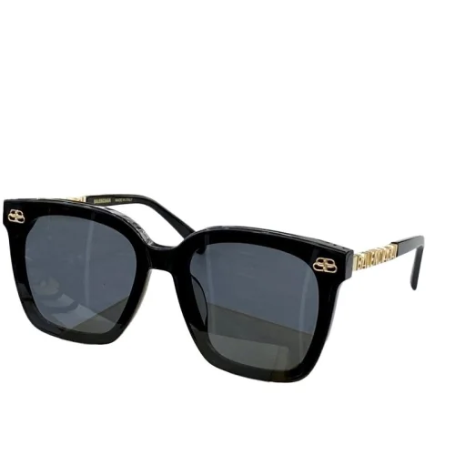 Солнцезащитные очки Balenciaga Frame With Symbols Logo "Black"