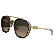 Солнцезащитные очки Chrome Hearts Fluted Frame And Aviator Shaped "Black/Gold"
