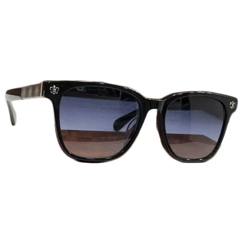 Солнцезащитные очки Chrome Hearts Temples With Figure Decoration "Black/Silver"