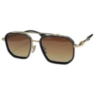 Солнцезащитные очки Chrome Hearts Frame With Ornament "Brown"