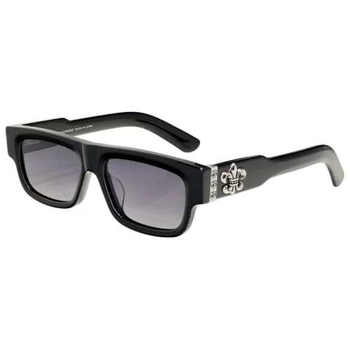 Солнцезащитные очки Chrome Hearts Temples With Big Logo "Black/Gray"