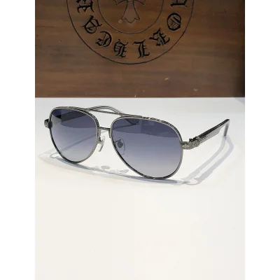 Солнцезащитные очки Chrome Hearts Frame With Patterns "Gray/Black" фото № 2