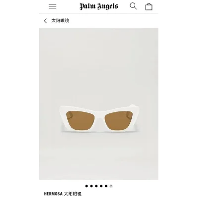 Солнцезащитные очки Palm Angels Temples Decorated By Palm "White" фото № 3