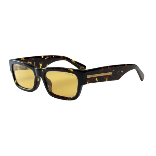 Солнцезащитные очки Prada Temples Decorated By Stripe Middle "Brown/Yellow"